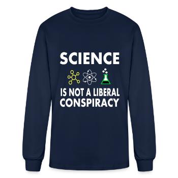 Science Is Not A Liberal - Men's Long Sleeve T-Shirt - navy - Front
