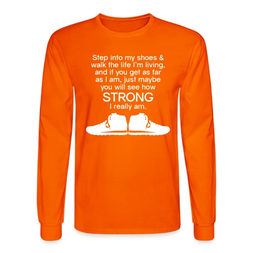 Step into My Shoes (tennis shoes) - Men's Long Sleeve T-Shirt