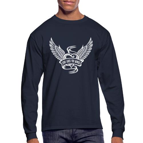 Love Gives You Wings, Heart With Wings - Men's Long Sleeve T-Shirt