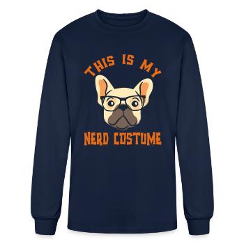 This Is My Nerd Costume - Men's Long Sleeve T-Shirt - navy - Front