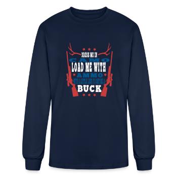 Deer Hunter : Dress In Camo Load With - Men's Long Sleeve T-Shirt - navy - Front