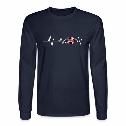 EKG Soccer USA Ensign Cardiologist Goalkeeper. - Men's Long Sleeve T-Shirt