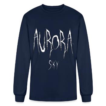 AURORA SKY MERCH - Men's Long Sleeve T-Shirt - navy - Front