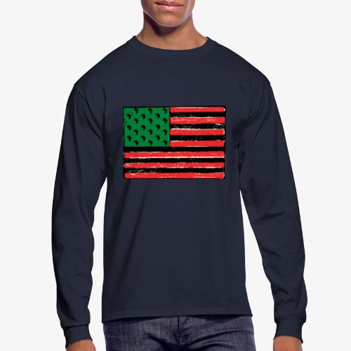 Red Green Black Flag - Men's Long Sleeve T-Shirt