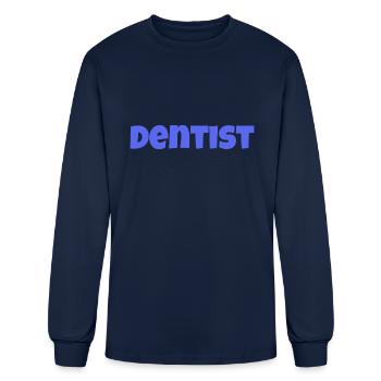 DENTIST DM - Men's Long Sleeve T-Shirt - navy - Front