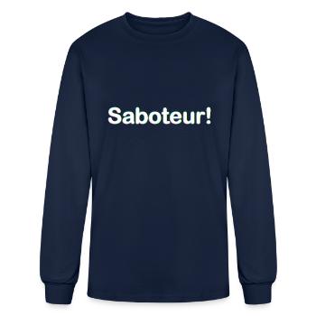 Saboteurabcdabcdabcdmulti Shadow - Men's Long Sleeve T-Shirt - navy - Front