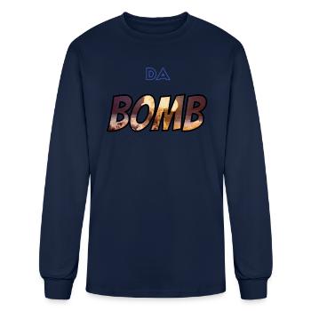 DA BOMB - Men's Long Sleeve T-Shirt - navy - Front