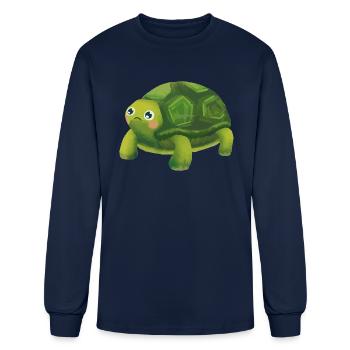 Cute turtle - Men's Long Sleeve T-Shirt - navy - Front