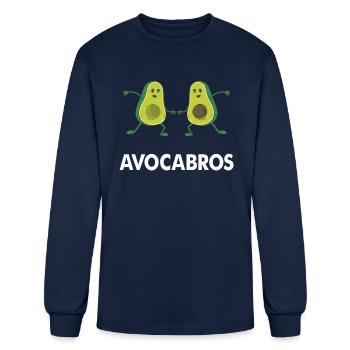 Avocabros - Men's Long Sleeve T-Shirt - navy - Front