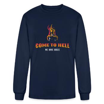 Come To Hell - Men's Long Sleeve T-Shirt - navy - Front