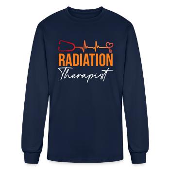 Radiation Therapist Medical Practioner Health Care - Men's Long Sleeve T-Shirt - navy - Front