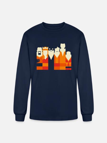 Inconceivably Minimal - Men's Long Sleeve T-Shirt - navy