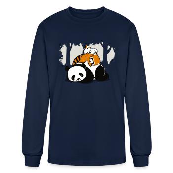 Lucifer Comfy Bed - Men's Long Sleeve T-Shirt - navy - Front