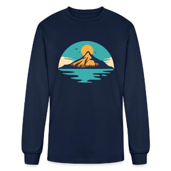 Good Lakes - Men's Long Sleeve T-Shirt - navy - Front