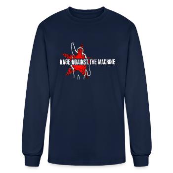 Rage, Against, the, Machine, - Men's Long Sleeve T-Shirt - navy - Front