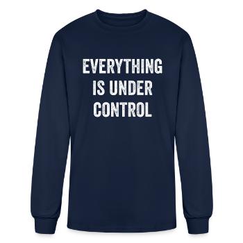 Everything Is Under Control - Men's Long Sleeve T-Shirt - navy - Front