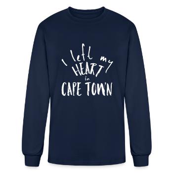 I Left my Heart in Cape Town - Men's Long Sleeve T-Shirt - navy - Front