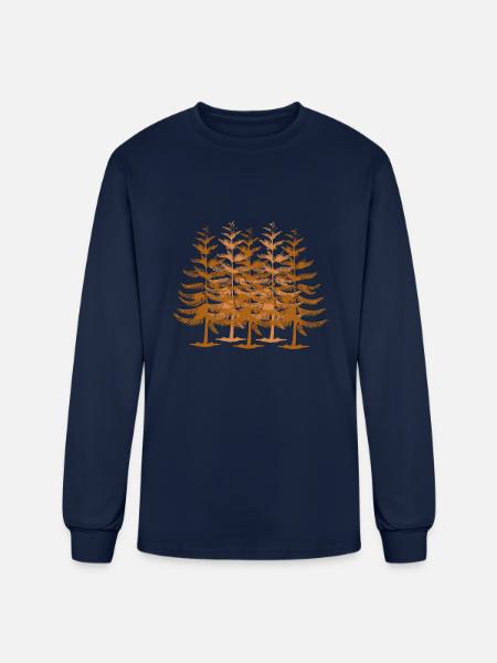 Into The Pine - Men's Long Sleeve T-Shirt - navy