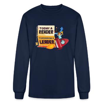 Leader gift - Men's Long Sleeve T-Shirt - navy - Front