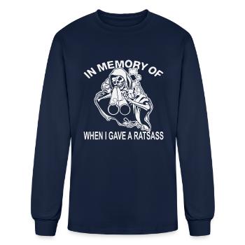 Reaper In Memory Of When I Gave A Ratsass © - Men's Long Sleeve T-Shirt - navy - Front
