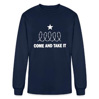 Come And Take It - Men's Long Sleeve T-Shirt - navy - Front