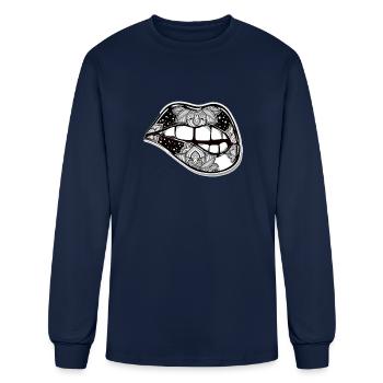mouth - Men's Long Sleeve T-Shirt - navy - Front