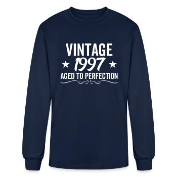 Vintage 1997 Aged To Perfection - Men's Long Sleeve T-Shirt - navy - Front