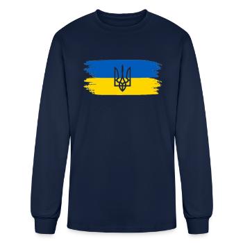 Ukraine - Men's Long Sleeve T-Shirt - navy - Front