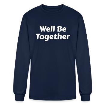 Well Be Together - Men's Long Sleeve T-Shirt - navy - Front