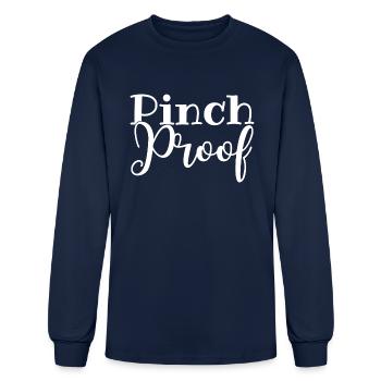St Patricks Day Pinch Proof - Men's Long Sleeve T-Shirt - navy - Front