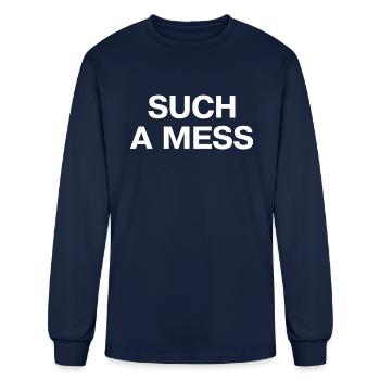 Such A Mess - Men's Long Sleeve T-Shirt - navy - Front