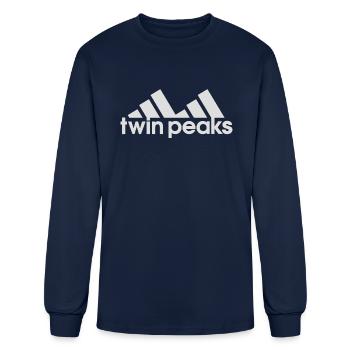 Twin peaks - Men's Long Sleeve T-Shirt - navy - Front