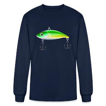 Fishing Lure 1 - Men's Long Sleeve T-Shirt - navy - Front