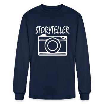 photographer - Men's Long Sleeve T-Shirt - navy - Front