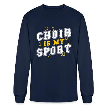 Choir Is Myportingingport Musical - Men's Long Sleeve T-Shirt - navy - Front