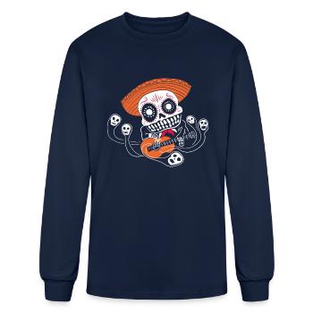 Mariachi Soul Collector - Men's Long Sleeve T-Shirt - navy - Front