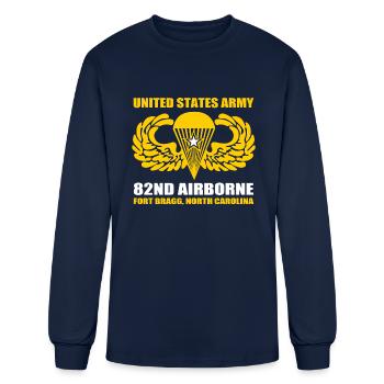 82nd Division North Carolina - Men's Long Sleeve T-Shirt - navy - Front