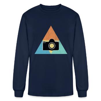 Photograph - Men's Long Sleeve T-Shirt - navy - Front