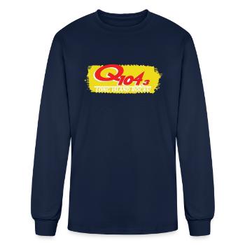 Long Island Rocks - Men's Long Sleeve T-Shirt - navy - Front