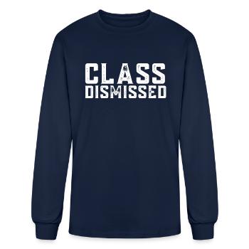 Class Dismissed Graduation - Men's Long Sleeve T-Shirt - navy - Front