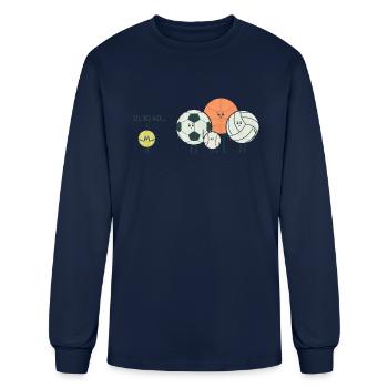 Hide And Seek Ball - Men's Long Sleeve T-Shirt - navy - Front