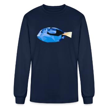 Fish - Men's Long Sleeve T-Shirt - navy - Front