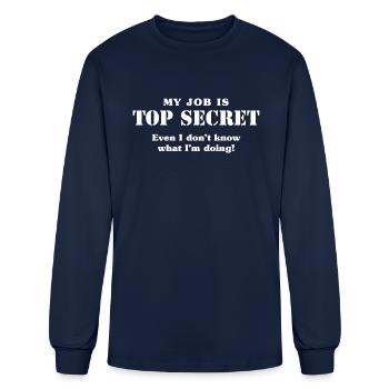 Top Secret - Men's Long Sleeve T-Shirt - navy - Front