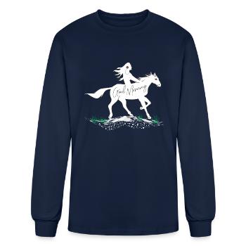 Cowgirl - Men's Long Sleeve T-Shirt - navy - Front