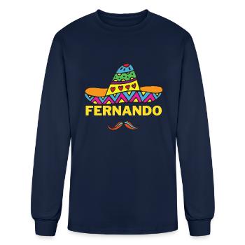 FERNANDO UNDER SOMBRERO HAT WE ALL KNOW A FERNANDO - Men's Long Sleeve T-Shirt - navy - Front