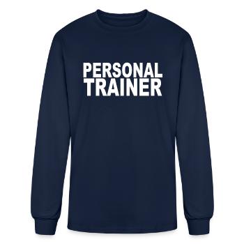 Personal trainer - Men's Long Sleeve T-Shirt - navy - Front
