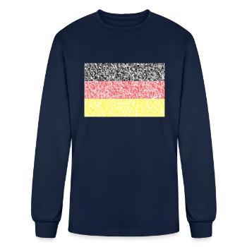 Germany flag - Men's Long Sleeve T-Shirt - navy - Front