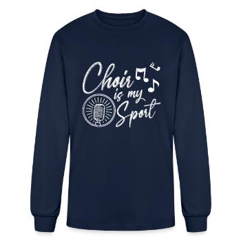 Choir is myportingingport Musical Rehearsalshow - Men's Long Sleeve T-Shirt - navy - Front