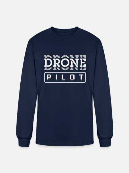 Drone Pilot Drones Uav - Men's Long Sleeve T-Shirt - navy