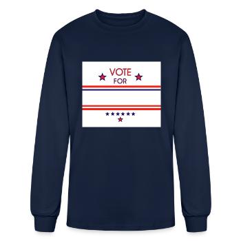 Vote For - Men's Long Sleeve T-Shirt - navy - Front